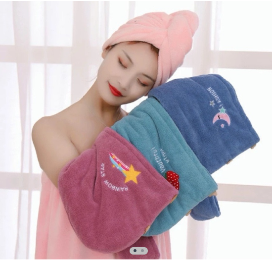 Miniatura 2 de Toalla para cabello color al azar